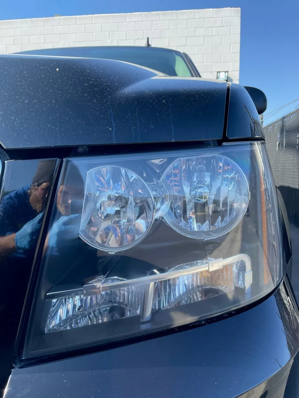 Headlight Restoration on a Chevy Suburban in Costa Mesa, CA