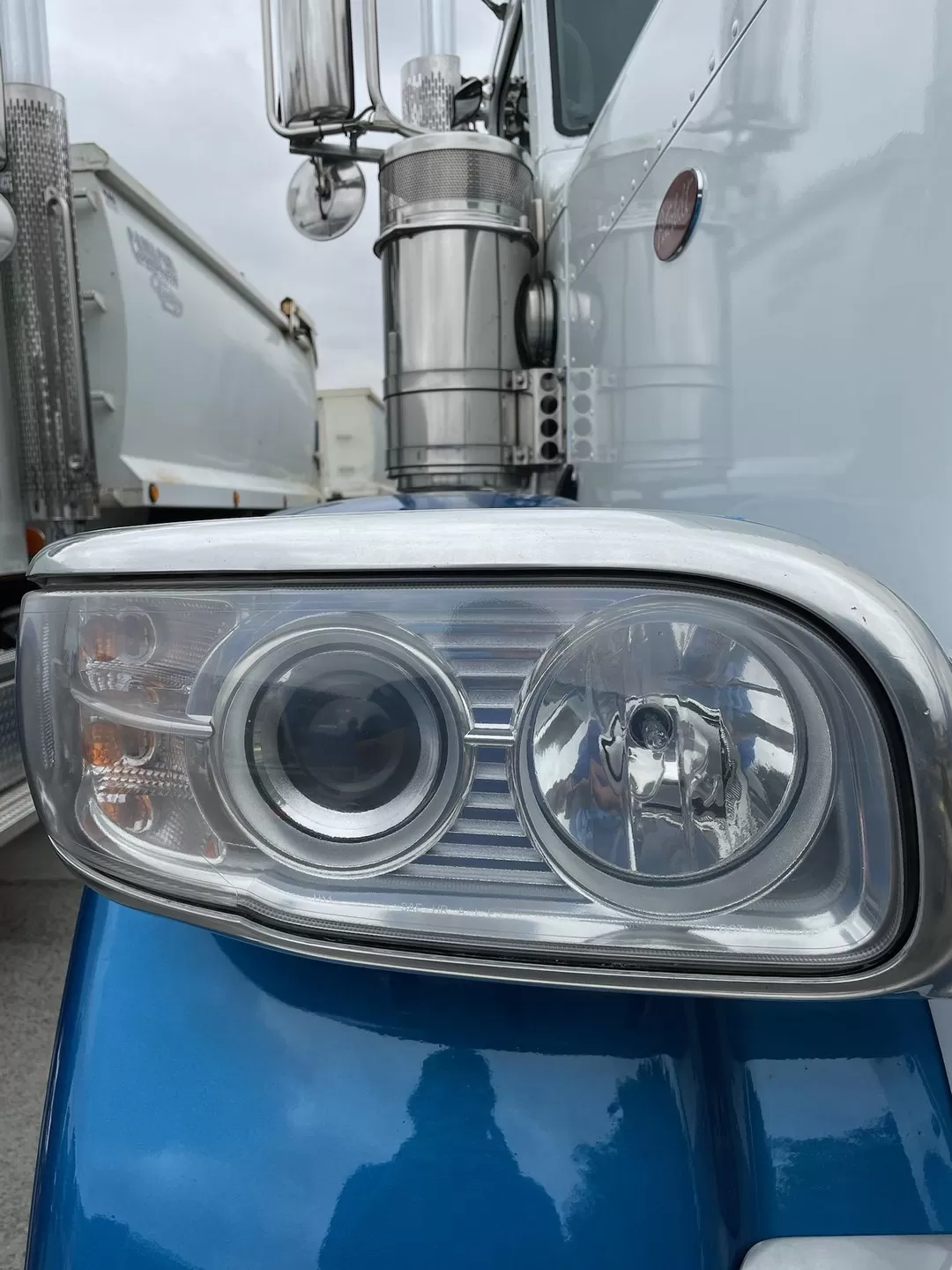 Peterbilt Truck Headlight Restoration in Corona, CA